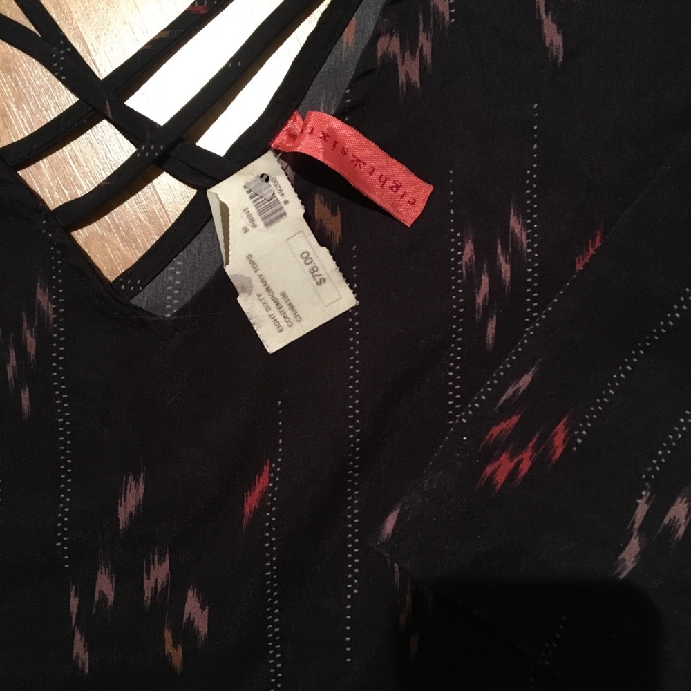 Quarter sleeve length dressy top. Never been worn.